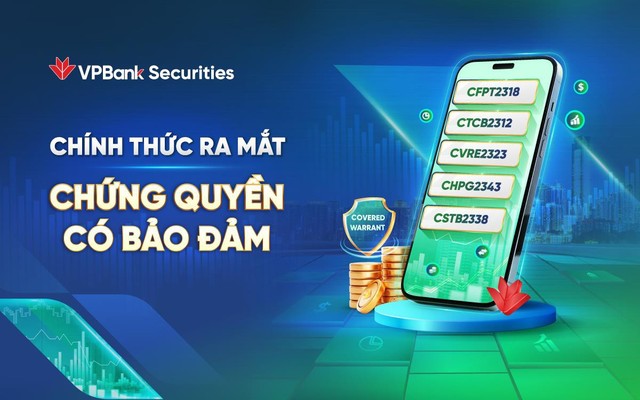 VPBankS ra mắt 5 mã chứng quyền có bảo đảm, tăng hệ sinh thái sản phẩm