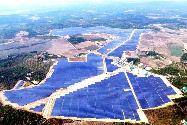 Dự án nhà máy điện mặt trời Cư Jút tại Đắk Nông. Ảnh: Int