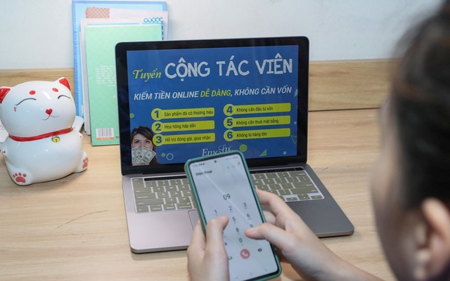 Tham gia làm cộng tác viên bán hàng hưởng hoa hồng, người phụ nữ ở quận Hà Đông bị lừa gần 600 triệu đồng