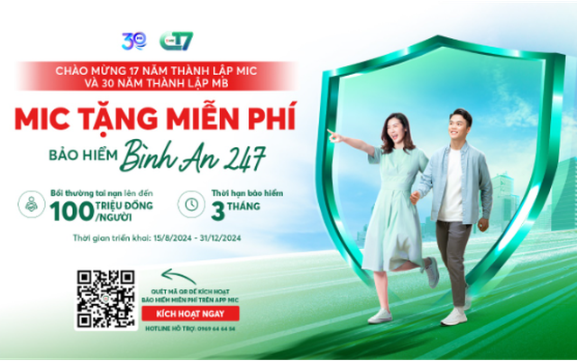 Bảo hiểm Quân đội tặng miễn phí Bảo hiểm Bình An 247