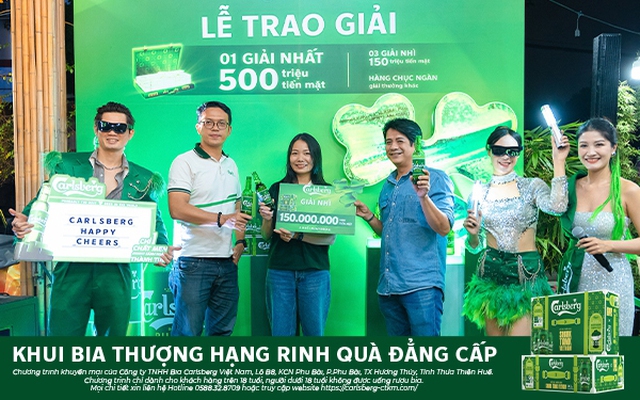 Carlsberg tặng gói tư vấn và tiền mặt 500 triệu đồng cho khách hàng