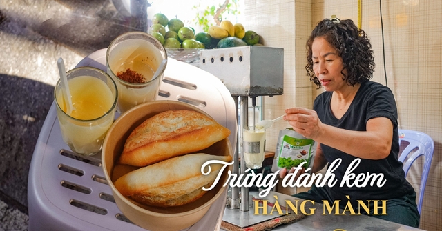 Giữa phố cổ Hà Nội có 1 hàng trứng đánh kem mà chỉ dân sành ăn mới biết, vừa ăn vừa ngắm cảnh cực "chill"