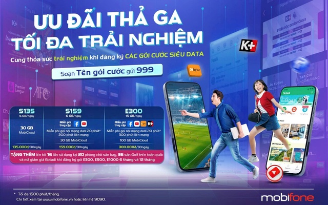 Ưu đãi đậm sâu, nâng tầm trải nghiệm với loạt gói cước data của MobiFone