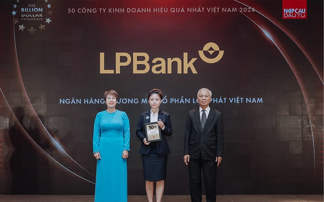 LPBank lọt Top 50 doanh nghiệp kinh doanh hiệu quả và Nhà tuyển dụng yêu thích