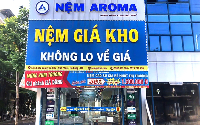 Nệm Aroma khai trương 10 cửa hàng miền Bắc, khẳng định thương hiệu