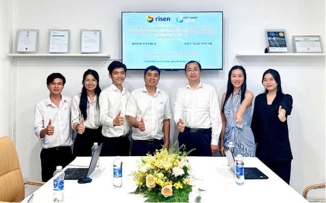 Việt Nam Solar và Risen Energy hợp tác hướng đến mục tiêu chuyển đổi xanh