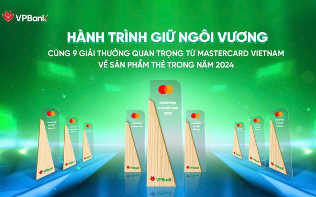 Mastercard vinh danh VPBank với 9 giải thưởng danh giá