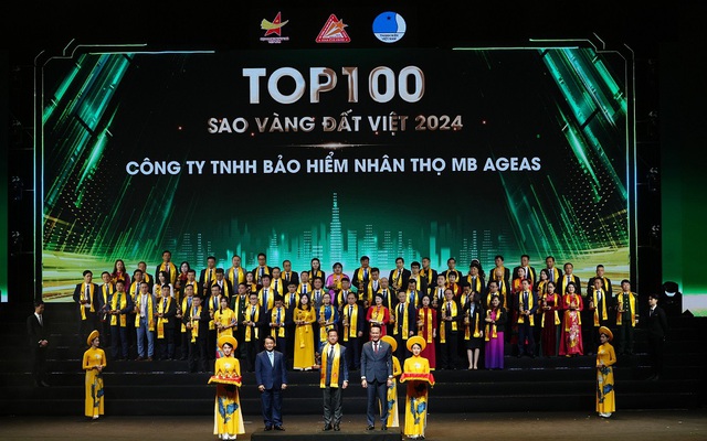 MB Ageas Life lọt Top 100 Giải thưởng Sao Vàng Đất Việt 2024