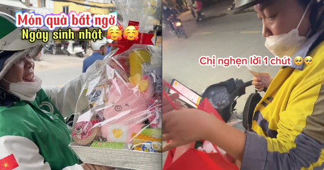 Tiệm gà ở TP.HCM "dành cả thanh xuân" để tặng quà cho shipper: Người bất ngờ vui mừng, người nghẹn ngào suýt khóc