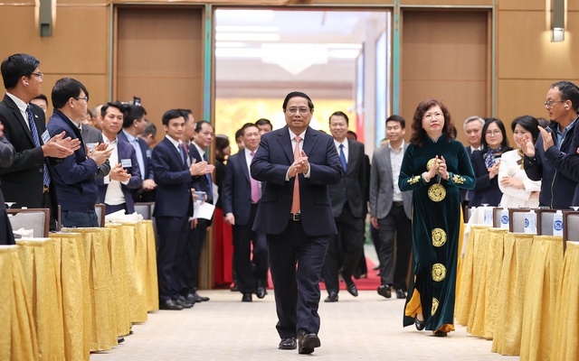 Thủ tướng Chính phủ Phạm Minh Chính tới dự Hội nghị - Ảnh: VGP/Nhật Bắc
