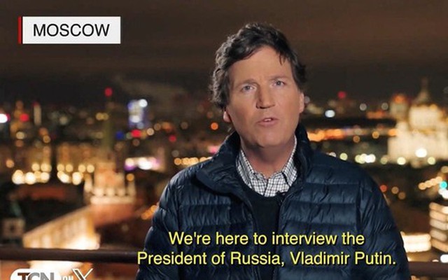 Điện Kremlin nói về lý do Tổng thống Nga đồng ý trả lời phỏng vấn nhà báo nổi tiếng Mỹ