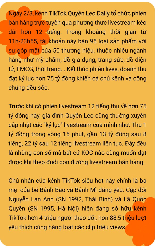 Chủ kênh TikTok sau phiên livestream 75 tỷ đồng: “Không có chuyện chúng tôi bỏ túi 9 tỷ đồng, nhưng những giá trị nhận được còn hơn thế”- Ảnh 9.