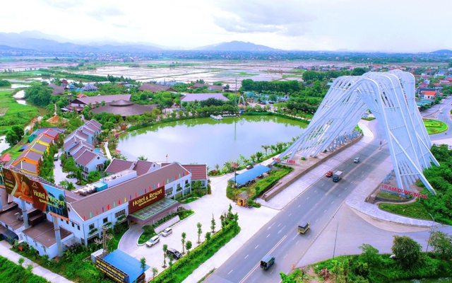 Một góc thị xã Đông Triều, tỉnh Quảng Ninh.