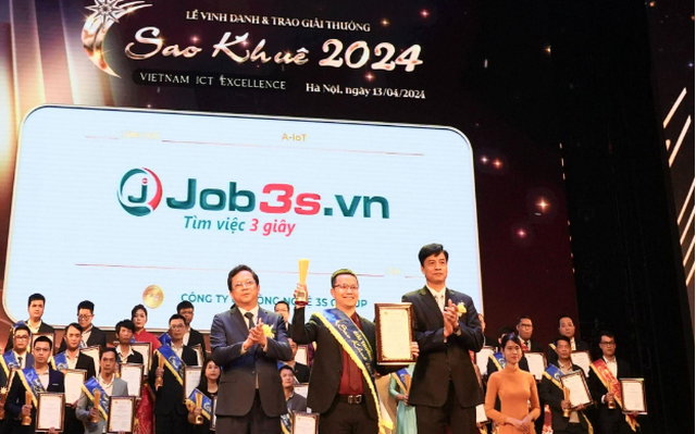 Nền tảng tuyển dụng Job3s.vn được vinh danh tại Giải thưởng Sao Khuê 2024