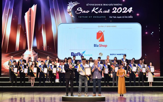 Giải pháp của Bizfly tiếp tục ghi danh tại Sao Khuê 2024