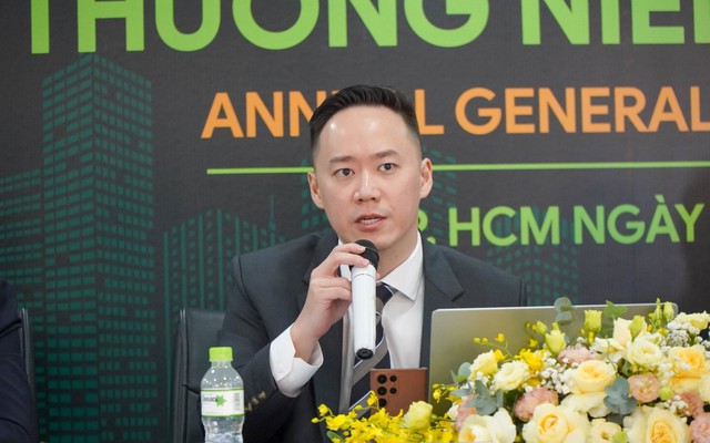 Ông Tan Bo Quan, Andy - Chủ tịch HĐQT BCG Land phát biểu tại ĐHĐCĐ thường niên 2024