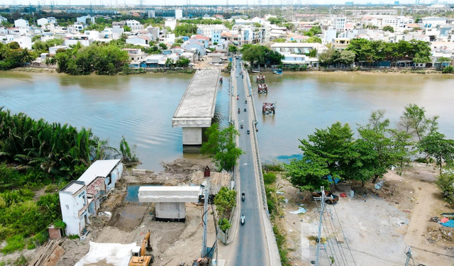 Người dân Nhà Bè, Quận 7 sắp “nối đôi bờ” với 2 cây cầu hàng trăm tỉ đồng