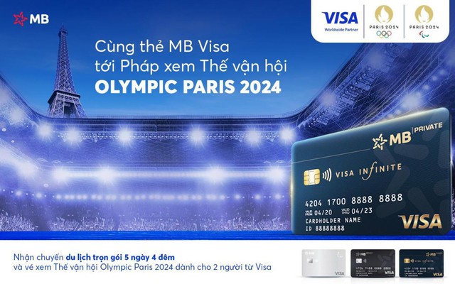 Chủ thẻ MB Visa đầu tiên nhận chuyến đi Pháp xem Olympic Paris 2024