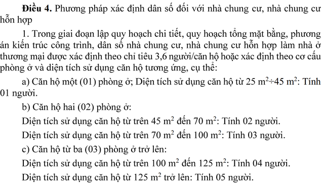 Hà Nội quy định chỉ tiêu nhà chung cư 45-75 m2 tính 2 người, từ 70-100m2 tính 3 người- Ảnh 1.