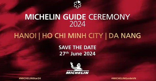 Danh sách nhà hàng đạt chuẩn Michelin Guide 2024 sẽ được công bố vào ngày 27/6