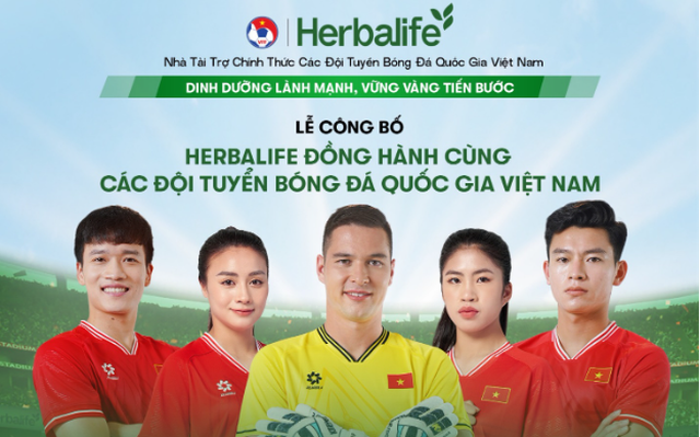 Herbalife – Dinh dưỡng lành mạnh "tiếp sức" Tuyển Việt Nam trước thềm vòng loại World Cup