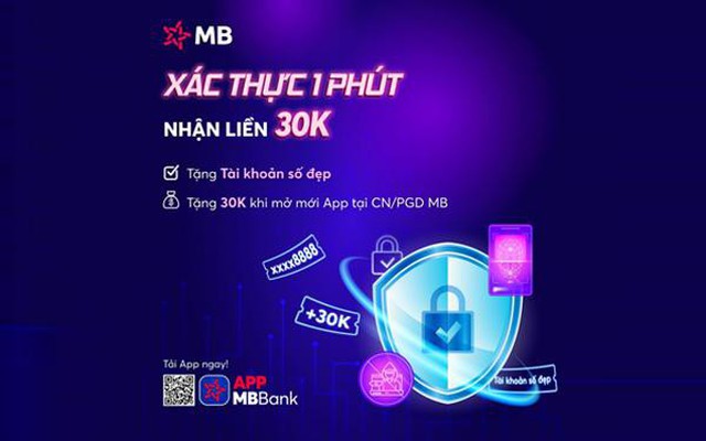 MB hỗ trợ sinh trắc học siêu tốc, lại tặng combo quà "hời" cho khách hàng mới