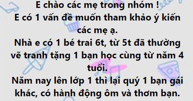 Con trai 5 tuổi ôm bạn cùng lớp, mẹ bối rối không biết nên ngăn cản hay mặc kệ con