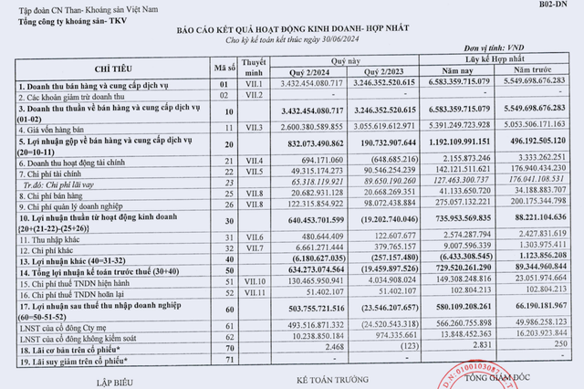 Công ty chuyên đào 'kho báu' tại Việt Nam báo lãi kỷ lục đột biến gần 500 tỷ trong quý 2/2024, cổ phiếu tăng kịch trần- Ảnh 2.