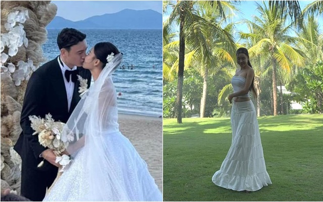 Thủ môn Đặng Văn Lâm cưới bạn gái Yến Xuân sau 6 năm hẹn hò, tình tứ "khóa môi" trong hôn lễ lãng mạn
