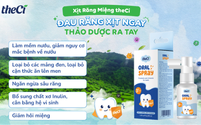 Ra mắt sản phẩm Xịt răng miệng theCi cho bé