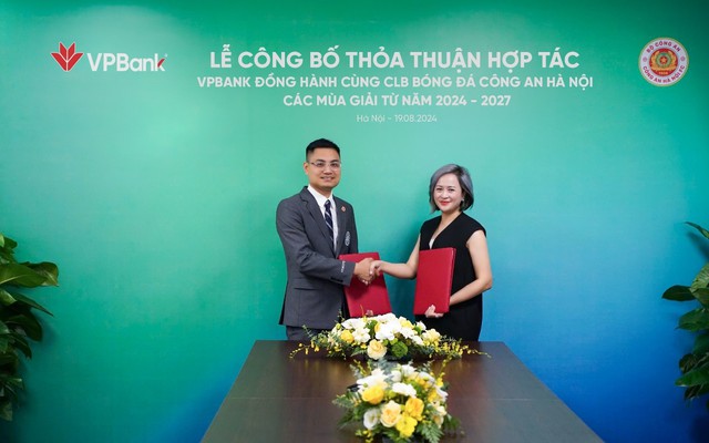 VPBank hợp tác cùng CLB Bóng đá Công an Hà Nội phát triển bóng đá Việt