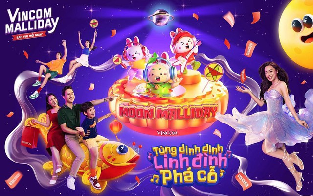 Vincom khởi động lễ hội Trung thu 2024 "Moon Malliday –Tùng dinh dinh, linh đình phá cỗ"