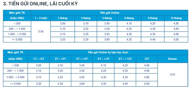 Lãi suất ngân hàng ACB mới nhất tháng 8/2024: Lãi suất tiết kiệm cao nhất dành cho tiền gửi online 12 tháng, lãi suất cho vay bình quân khoản vay mới là 6,87%/năm- Ảnh 3.