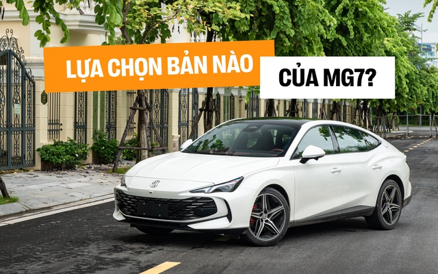 MG7 có 3 phiên bản, chênh nhiều nhất gần 300 triệu và bảng so sánh dưới đây chỉ ra từng trang bị khác biệt