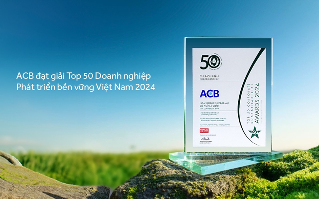 ACB 3 lần liên tiếp nhận giải Top 50 Doanh nghiệp Phát triển bền vững Việt Nam    - Ảnh 1.