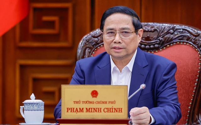 Thủ tướng Phạm Minh Chính: Tiếp tục điều hành tốt hơn nữa chính sách tiền tệ chủ động, linh hoạt, kịp thời, hiệu quả - Ảnh: VGP/Nhật Bắc
