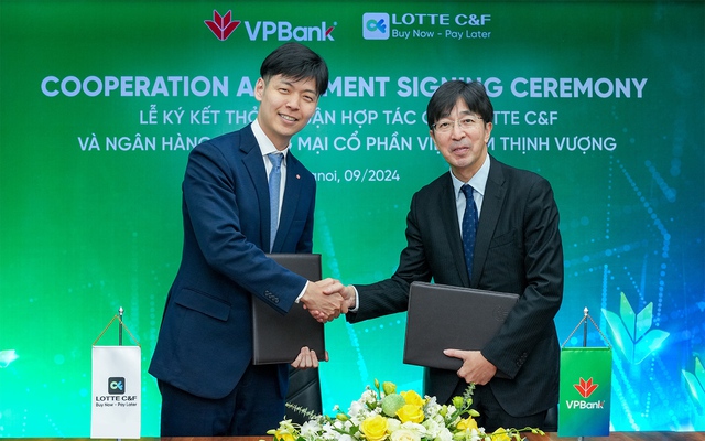 VPBank hợp tác cùng LOTTE C&F cung cấp giải pháp tài chính cho khách hàng mua trước trả sau