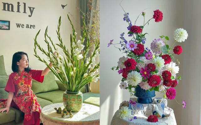 Mách bạn cách cắm bình hoa Tết vừa sang vừa bền Mách bạn cách cắm bình hoa Tết vừa sang vừa bền