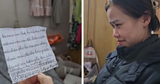 Nửa đêm đi làm về phát hiện mẩu giấy nhỏ của con gái để ở giường, mẹ vừa đọc vừa khóc nức nở