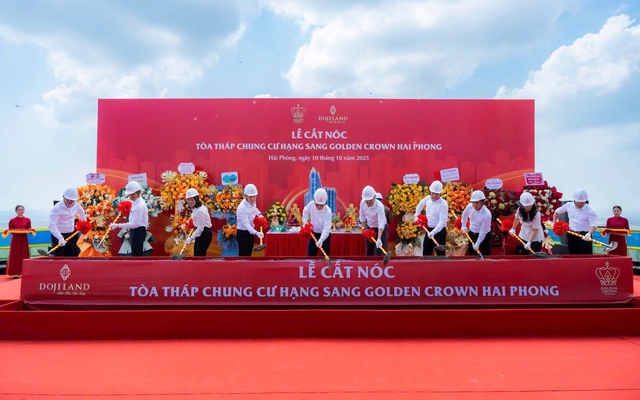 Golden Crown Hai Phong chính thức cất nóc, khẳng định vị thế biểu tượng phố Cảng
