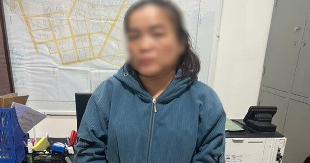 Đối tượng Nguyễn Thị Tuyết Loan tại cơ quan điều tra