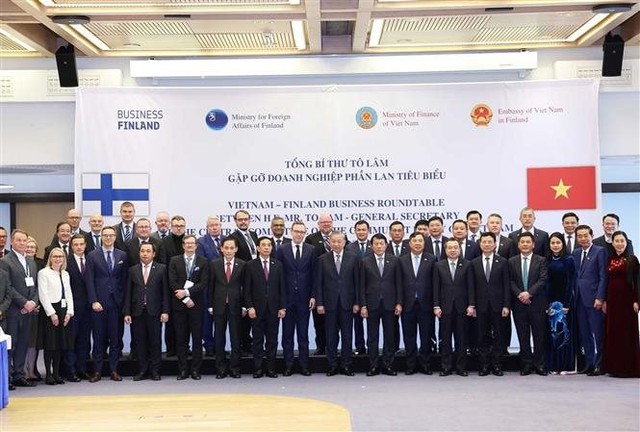 Tổng Bí thư Tô Lâm chứng kiến lễ hợp tác của Viettel, VNPT, Vietjet với các Tập đoàn hàng đầu Phần Lan