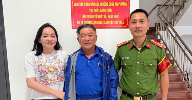 Công an phường Bắc Gianh hỗ trợ ông N.T.V chuyển trả lại số tiền chuyển nhầm cho chị L.T.H.P