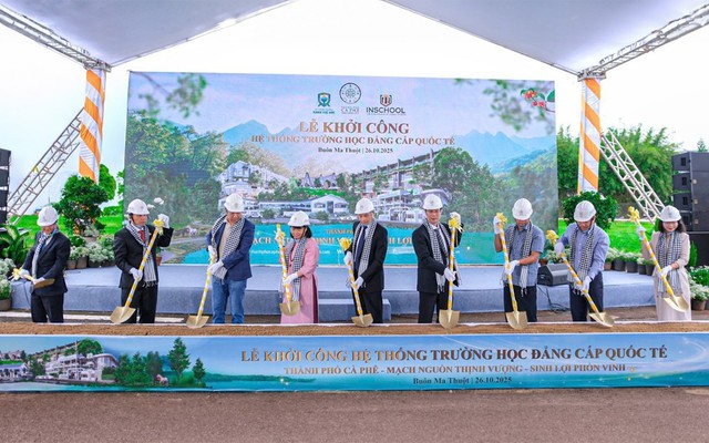 Trung Nguyên Legend khởi công hệ thống trường học tiêu chuẩn quốc tế tại Thành Phố Cà Phê
