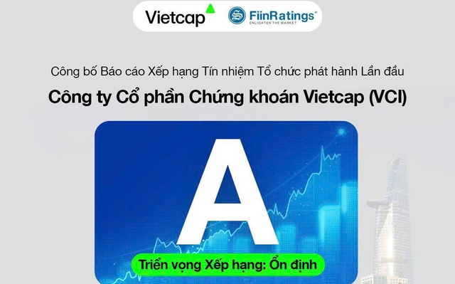 FiinRatings xếp hạng tín nhiệm Vietcap ở mức “A” với triển vọng “Ổn định”