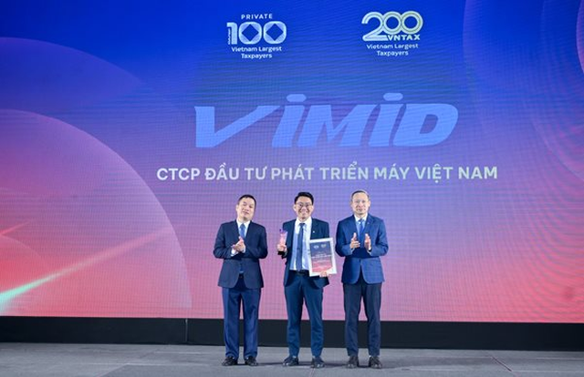 VIMID tiếp tục được vinh danh trong TOP đóng góp ngân sách quốc gia, cam kết đồng hành cùng sự phát triển đất nước