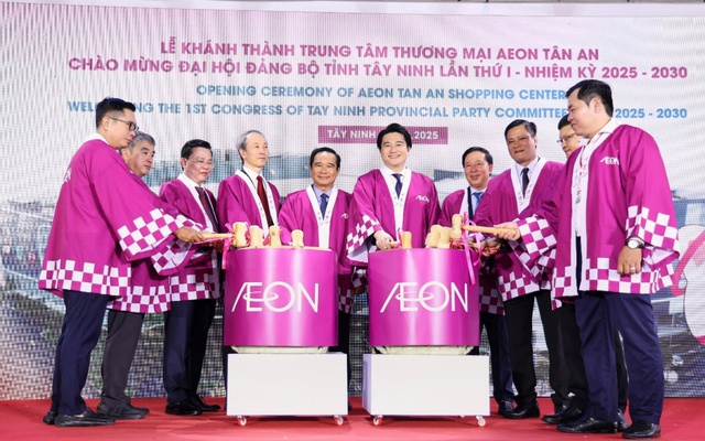 AEON khai trương TTTM Tân An, tăng tốc mở rộng với mô hình quy mô vừa