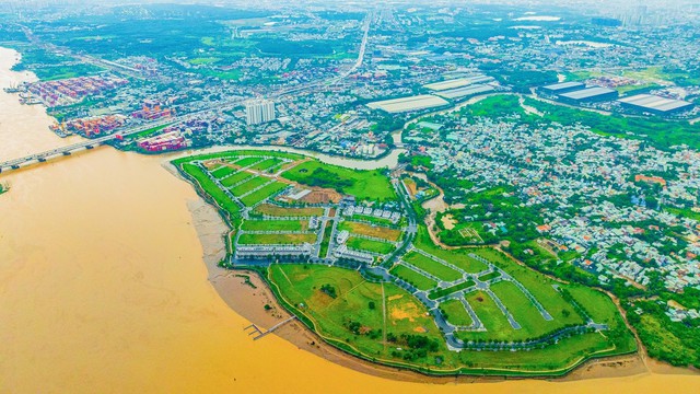 Đảo Kim Quy được bao bọc bởi sông Đồng Nai