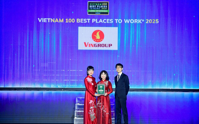 Vingroup thăng hạng trong Top 10 Nơi làm việc tốt nhất Việt Nam năm 2025