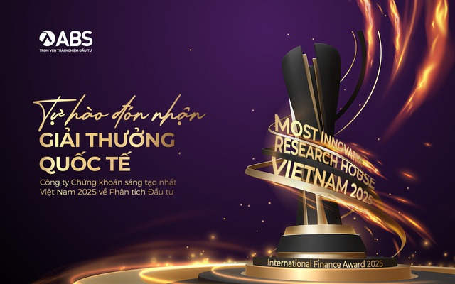 ABS nhận giải thưởng Công ty Chứng khoán sáng tạo nhất Việt Nam về Phân tích Đầu tư 2025